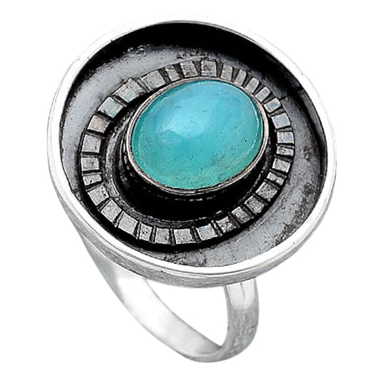 Natural Paraiba Amazonite Ring size-8 R-1080 SDR245575