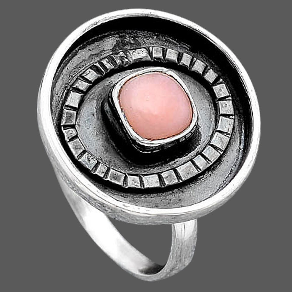 Natural Pink Opal Ring size-7 R-1080 SDR245587