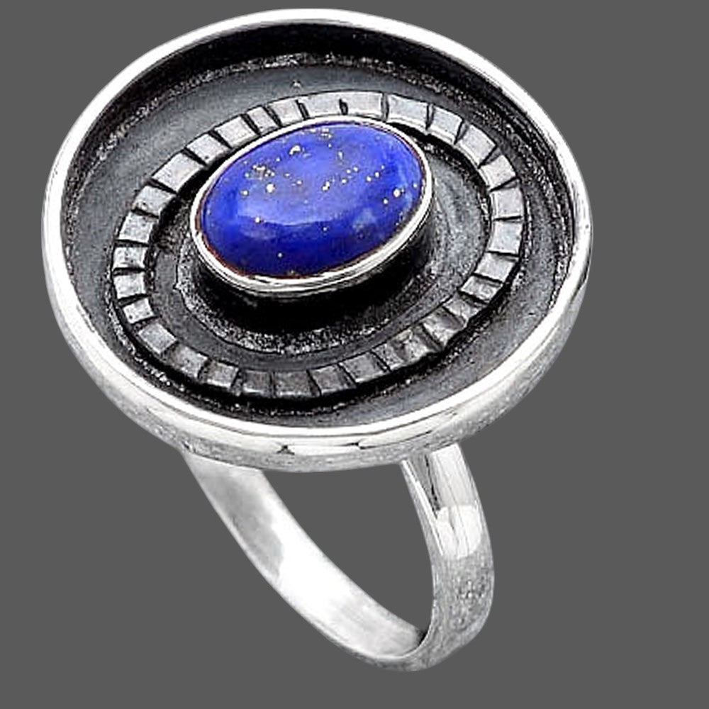 Natural Lapis Ring size-7 R-1080 SDR245599
