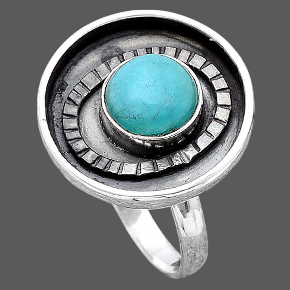 Natural Paraiba Amazonite Ring size-8 R-1080 SDR245603