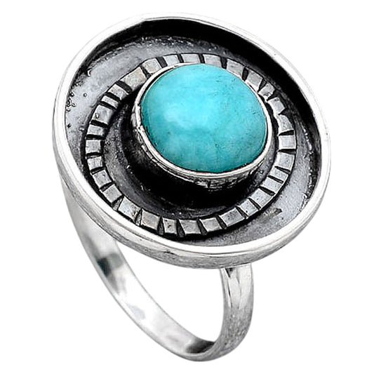 Natural Paraiba Amazonite Ring size-8.5 R-1080 SDR245606