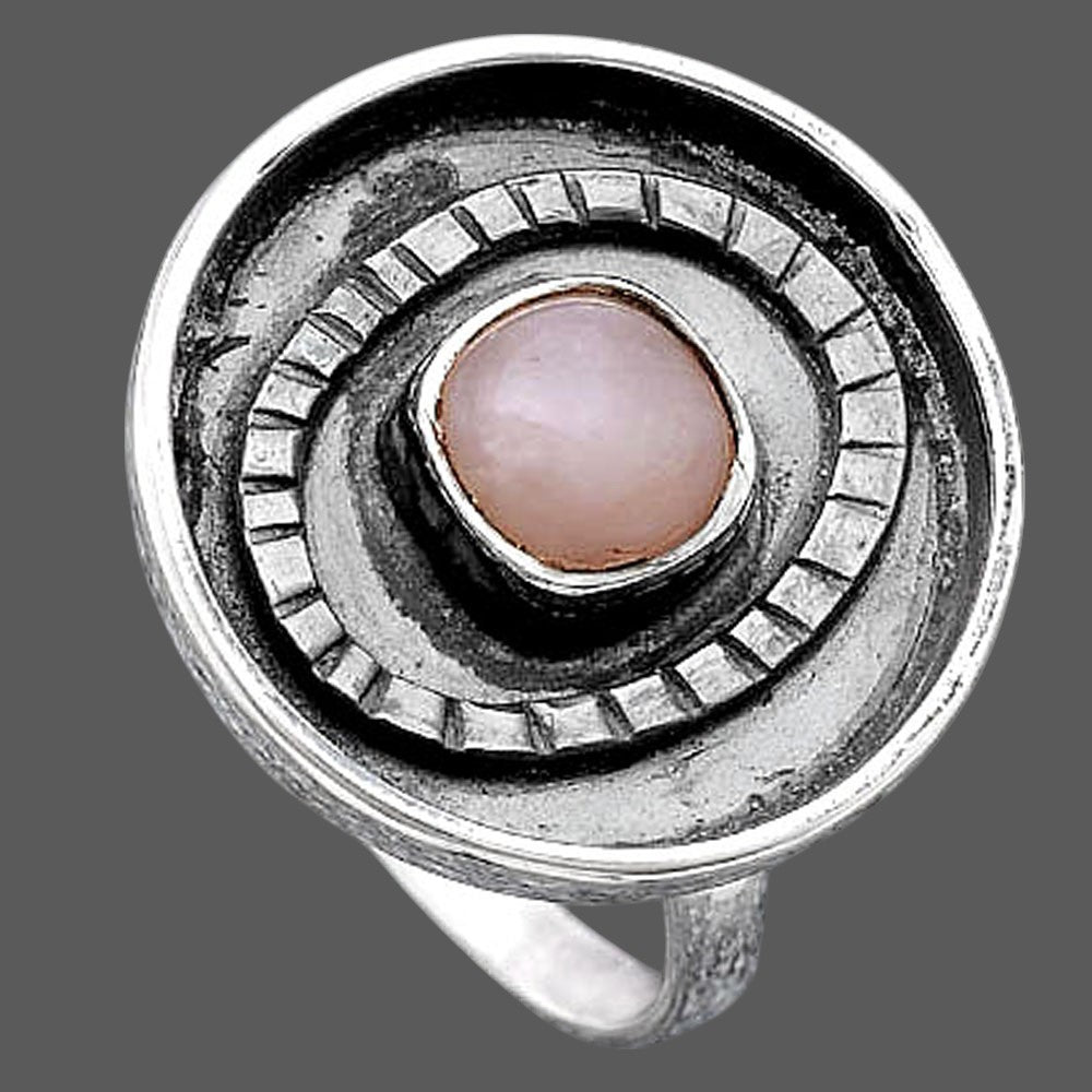 Natural Pink Opal Ring size-8 R-1080 SDR245610
