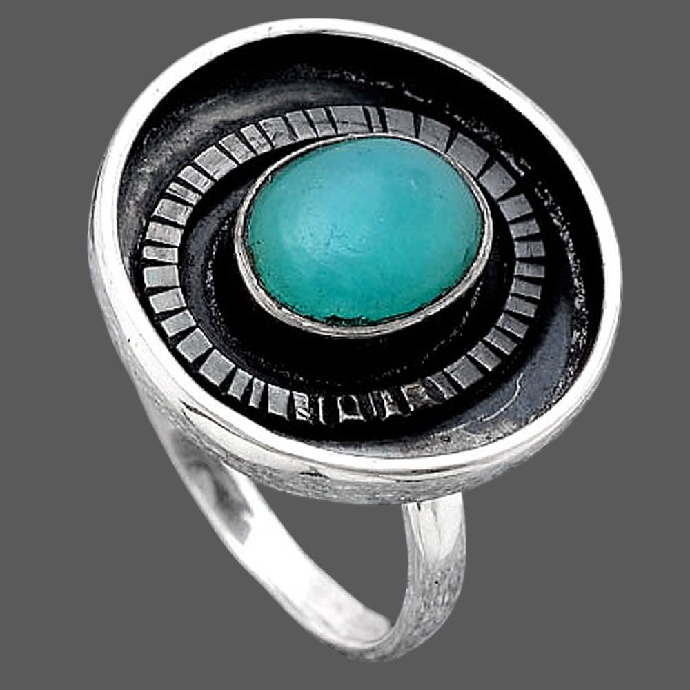 Natural Paraiba Amazonite Ring size-7 R-1080 SDR245626