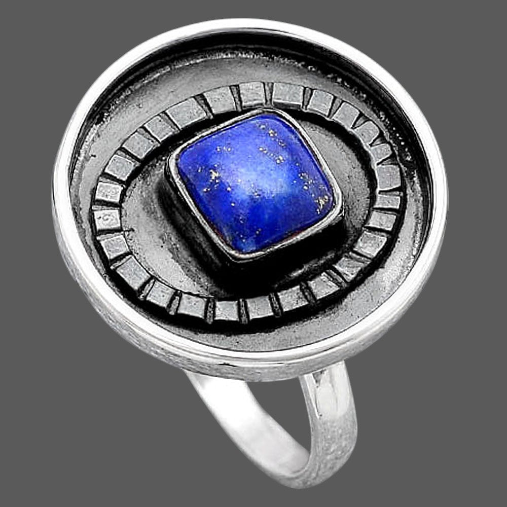 Natural Lapis Ring size-8 R-1080 SDR245633
