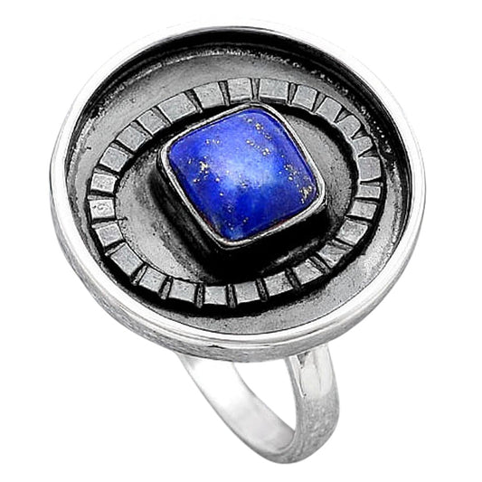 Natural Lapis Ring size-8 R-1080 SDR245633