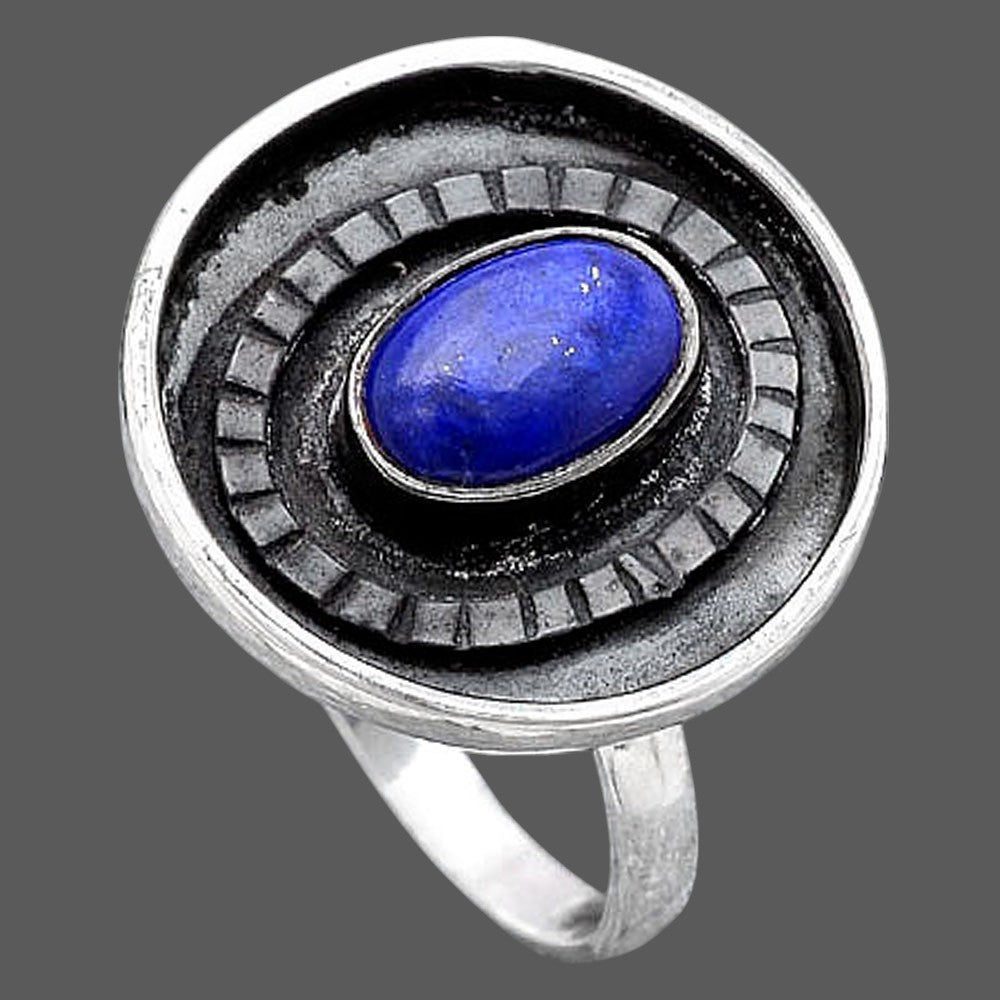 Natural Lapis Ring size-8 R-1080 SDR245637