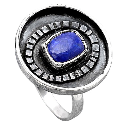 Natural Lapis Ring size-7 R-1080 SDR245647