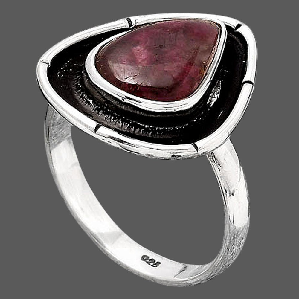 Natural Tourmaline Quartz Ring size-8.5 R-1688 SDR245725