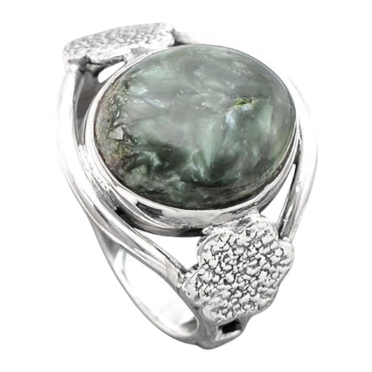 Natural Russian Seraphinite Ring size-7 R-1497 SDR245763