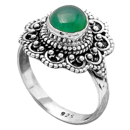Natural Green Onyx Ring size-7 R-1337 SDR245773