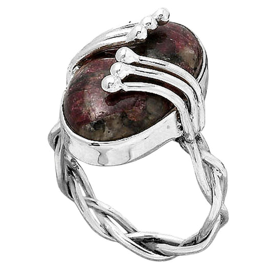 Natural Russian Eudialyte Ring size-7.5 R-1553 SDR245791