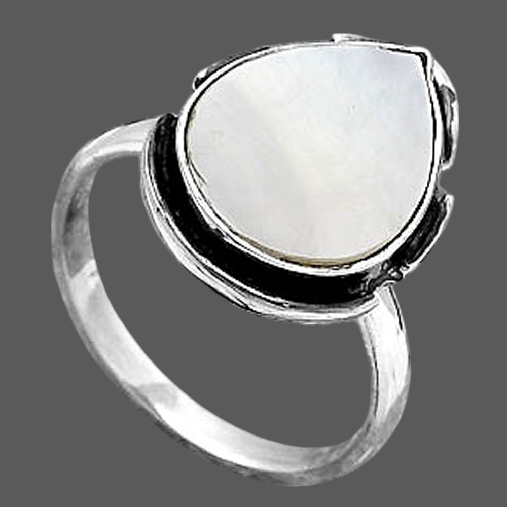 Natural Mother Of Pearl Ring size-8.5 R-1211 SDR245812