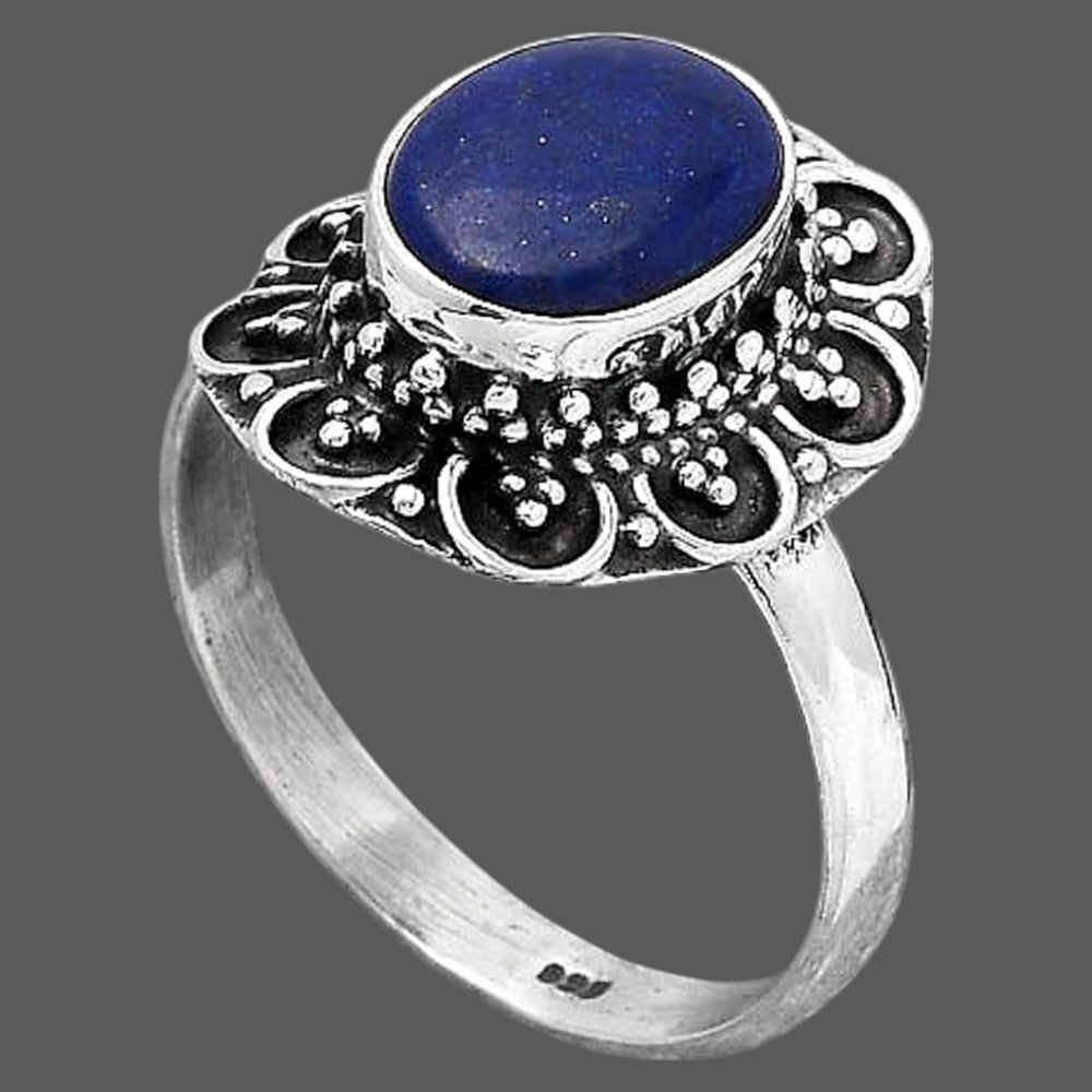 Natural Lapis - Afghanistan Ring size-9 R-1256 SDR245875