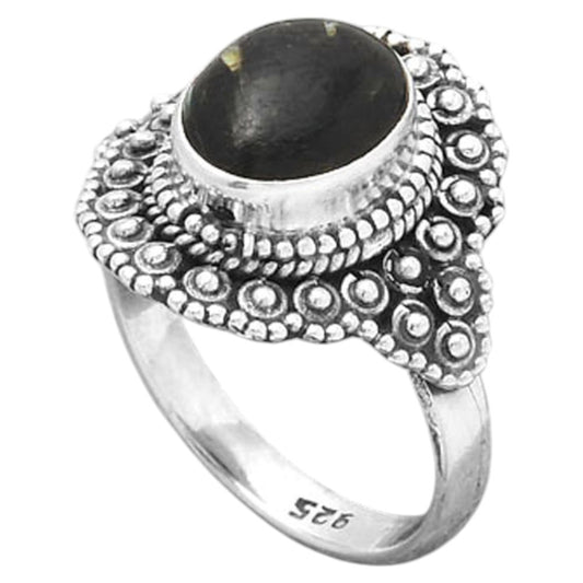 Natural Nuummite Ring size-7 R-1124 SDR245896