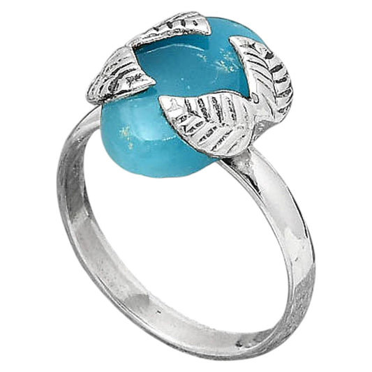 Natural Smithsonite Ring size-7 R-1354 SDR245910