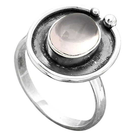 Natural Rose Quartz - Madagascar Ring size-8 R-1168 SDR245960