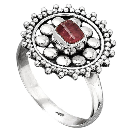 Natural Pink Tourmaline Rough Ring size-8.5 R-1273 SDR245994