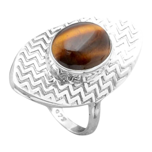 Natural Tiger Eye - Africa Ring size-8 R-1376 SDR246024