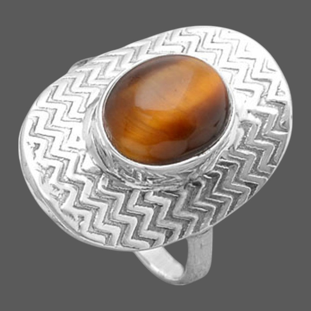 Natural Tiger Eye - Africa Ring size-9.5 R-1376 SDR246032