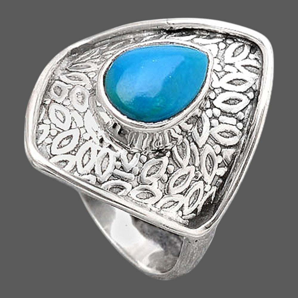 Natural Peruvian Opalina Ring size-8 R-1373 SDR246053