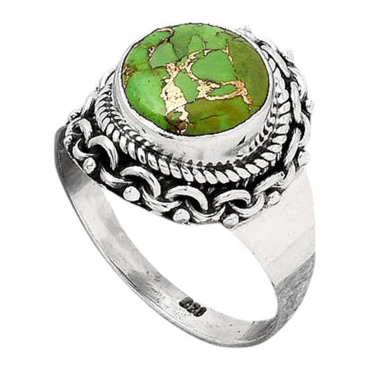 Copper Green Turquoise - Arizona Ring size-8.5 R-1667 SDR246064