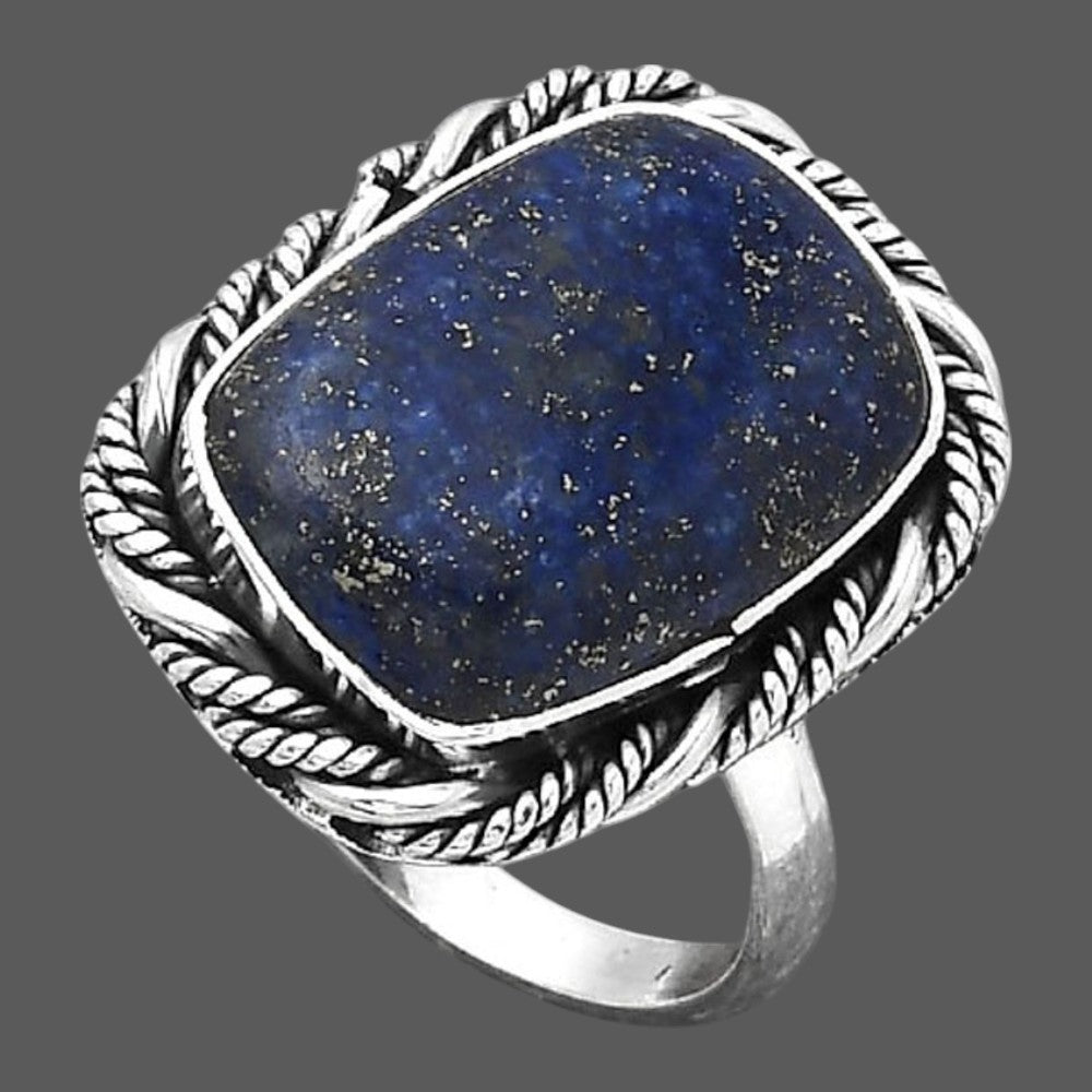 Natural Lapis - Afghanistan Ring size-8 R-1013 SDR246167