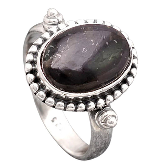 Natural Nuummite Ring size-9 R-1071 SDR246211