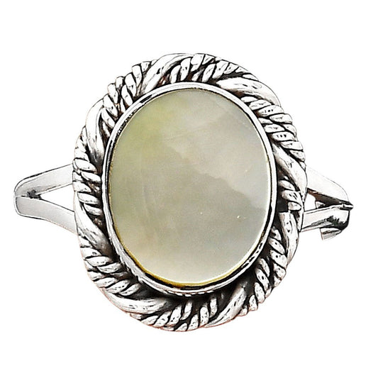 Natural Mother Of Pearl Ring size-7.5 R-1014 SDR246246