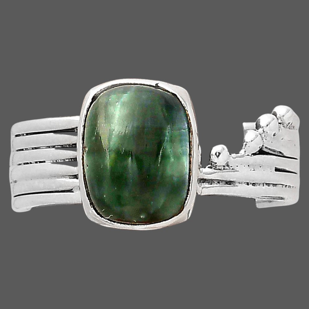 Natural Russian Seraphinite Ring size-9 R-1492 SDR246268