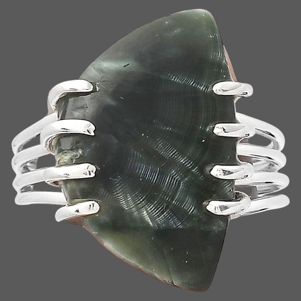 Natural Russian Seraphinite Ring size-8 R-1259 SDR246317