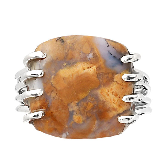 Natural Amethyst Sage Agate Nevada Ring size-7.5 R-1259 SDR246319