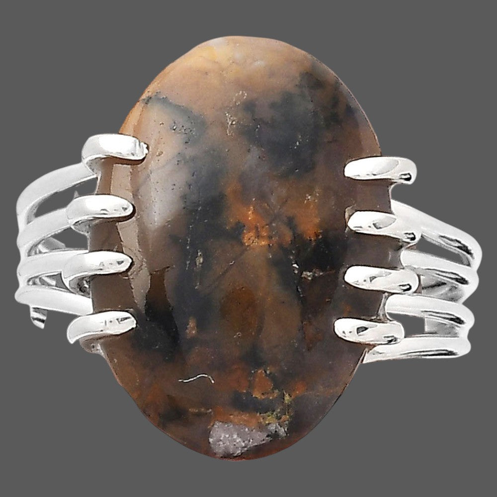 Natural Amethyst Sage Agate - Nevada Ring size-8 R-1259 SDR246324