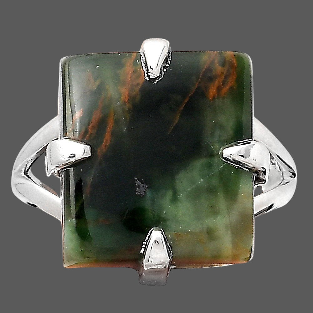 Turkish Rainforest Chrysocolla Ring size-7.5 R-1305 SDR246328