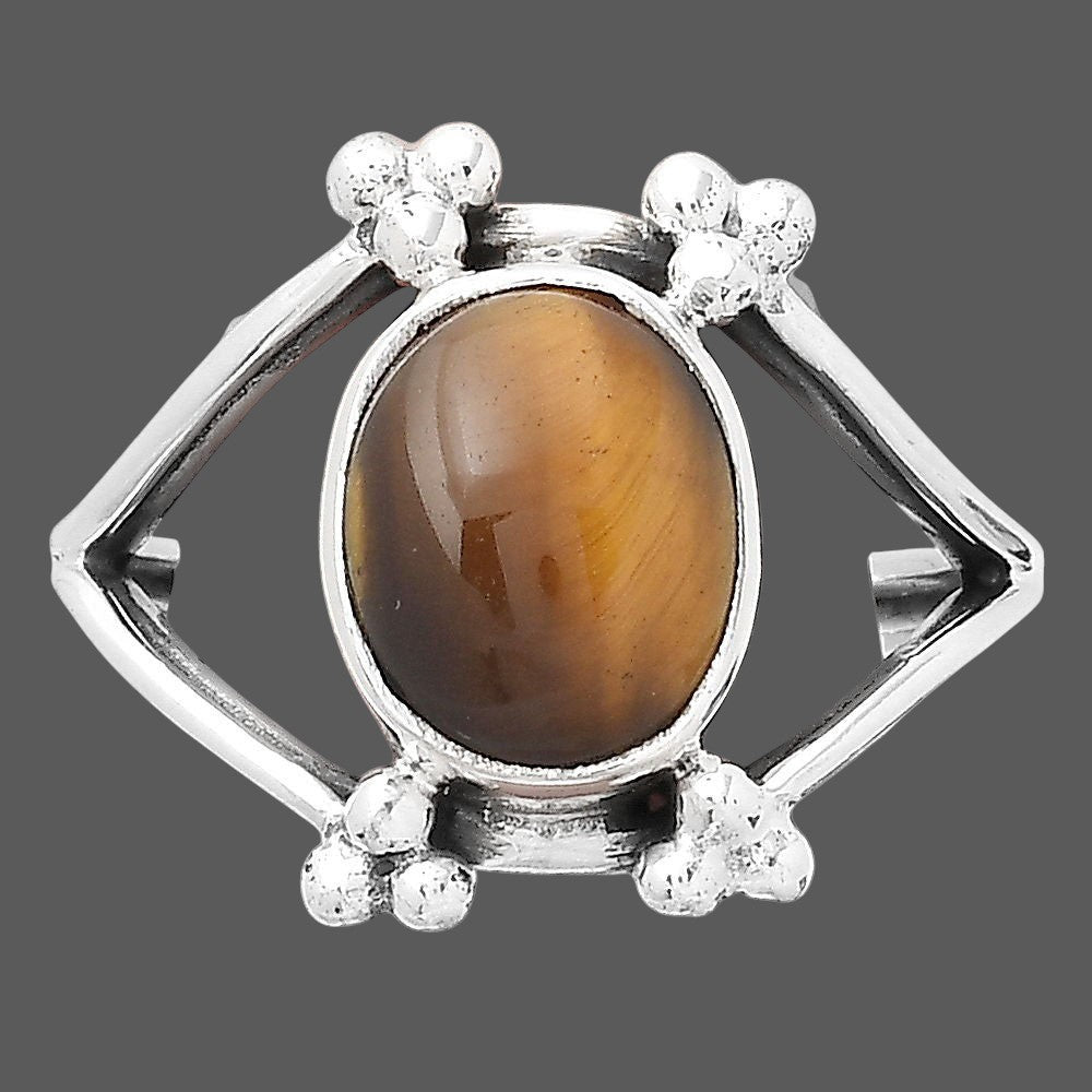 Natural Tiger Eye - Africa Ring size-8 R-1246 SDR246351