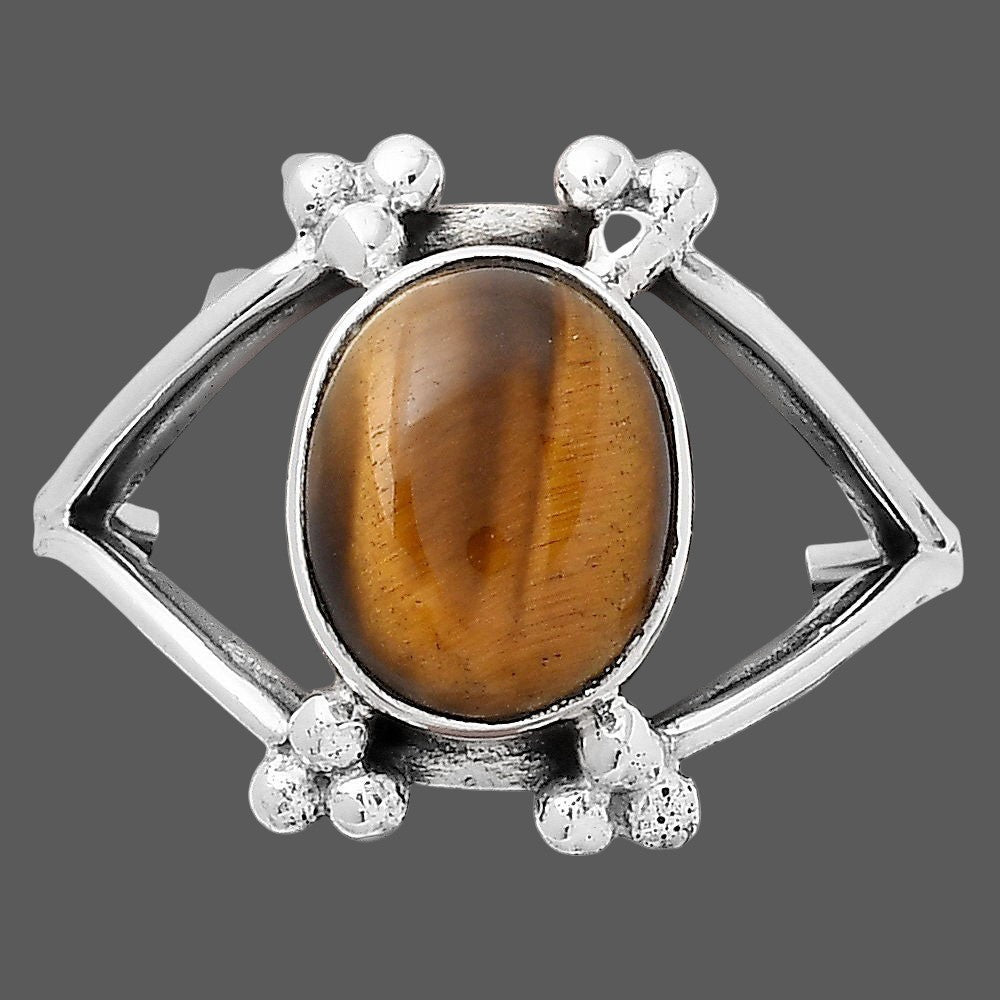 Natural Tiger Eye - Africa Ring size-8 R-1246 SDR246354