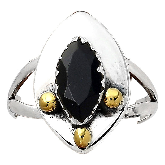 Natural Black Onyx - Brazil Ring size-9 R-1503 SDR246361