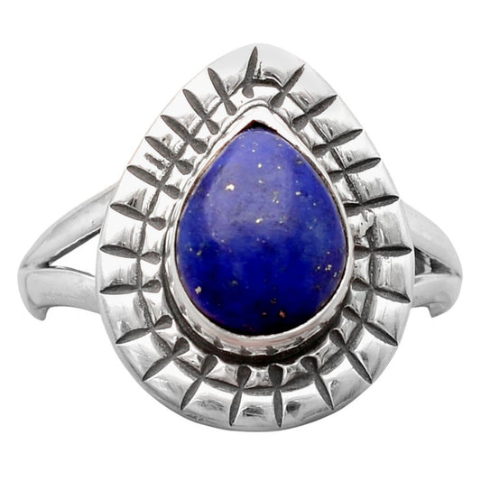 Natural Lapis - Afghanistan Ring size-8.5 R-1564 SDR246396