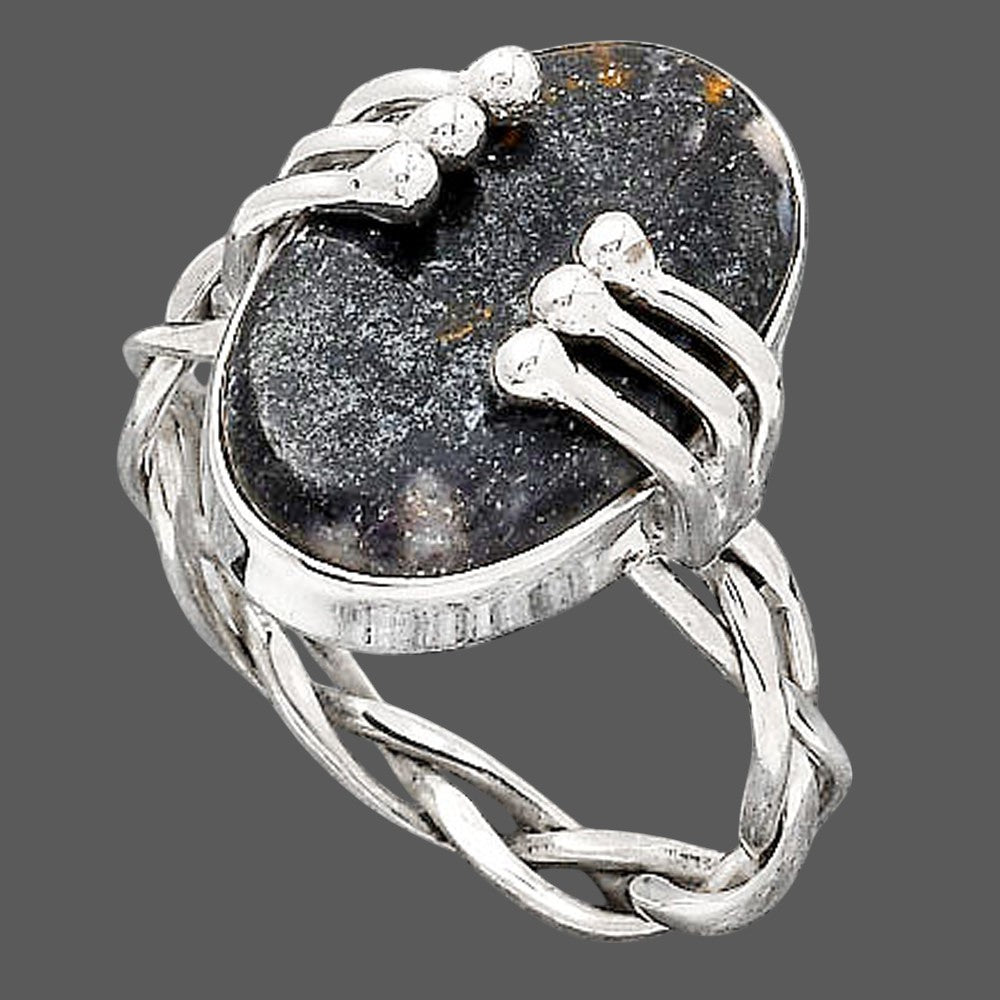 Natural Indian Blanket Jasper Ring size-9 R-1553 SDR246417