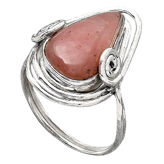 Natural Guava Quartz - Brazil Ring size-8 R-1451 SDR246440