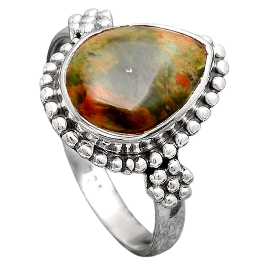 Turkish Rainforest Chrysocolla Ring size-9.5 R-1071 SDR246471