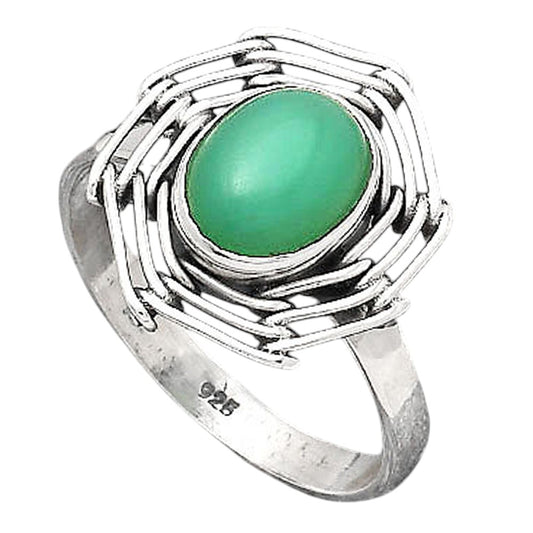 Natural Chrysoprase - Australia Ring size-8 R-1445 SDR246537