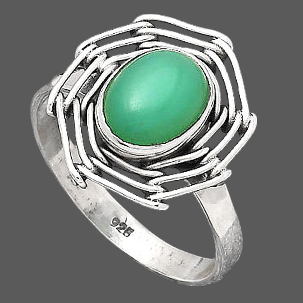 Natural Chrysoprase - Australia Ring size-8.5 R-1445 SDR246539