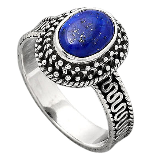 Filigree - Lapis - Afghanistan Ring size-7.5 R-1623 SDR246596