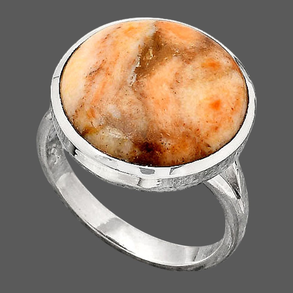 Natural Coral Jasper Ring size-8.5 R-1005 SDR246715