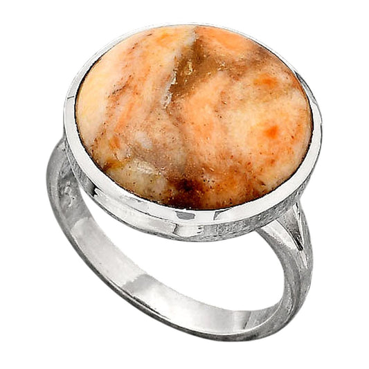 Natural Coral Jasper Ring size-8.5 R-1005 SDR246715