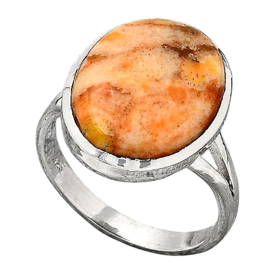 Natural Coral Jasper Ring size-8 R-1005 SDR246717