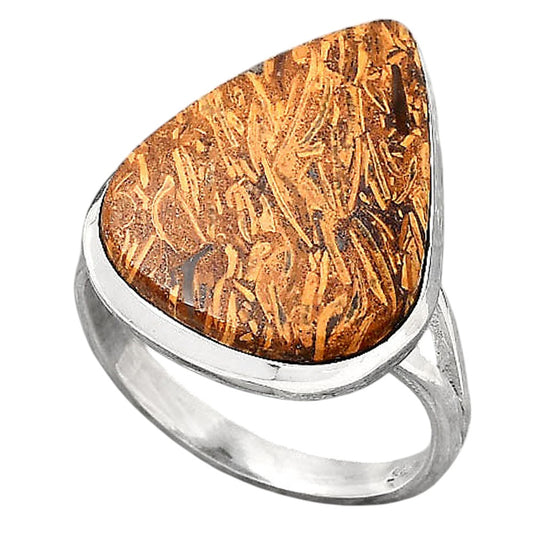 Natural Coquina Fossil Jasper India Ring size-9 R-1005 SDR246842