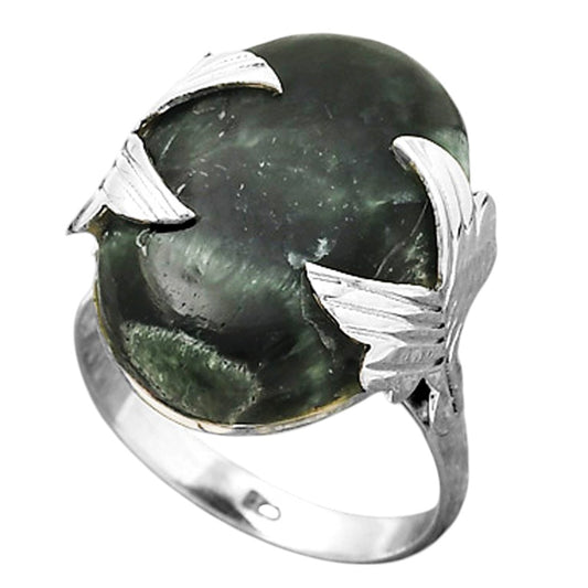 Natural Russian Seraphinite Ring size-8 R-1354 SDR246963