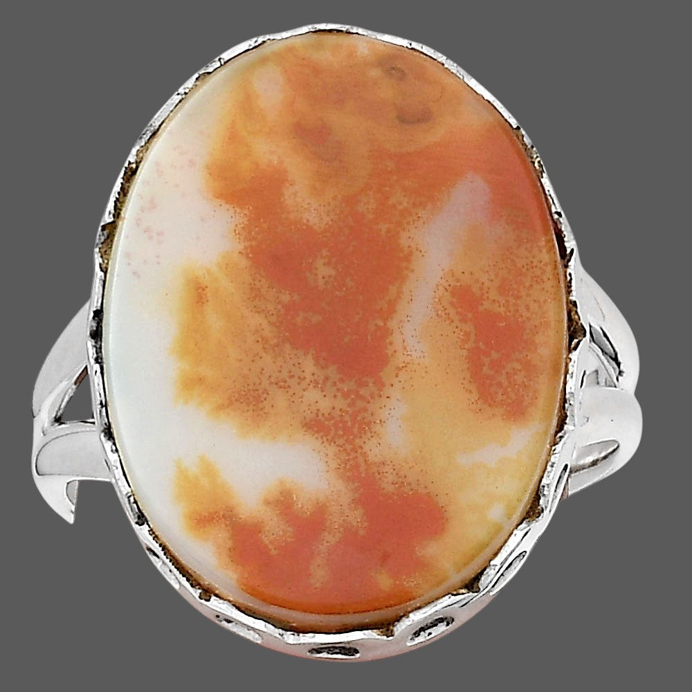 Natural Scenic Dendritic Agate Ring size-9 R-1428 SDR247020