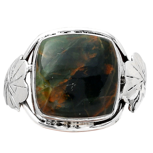 Turkish Rainforest Chrysocolla Ring size-8.5 R-1497 SDR247057